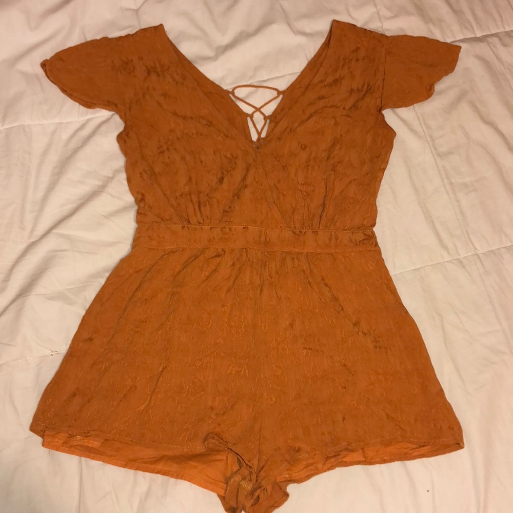 Honey Punch burnt orange romper